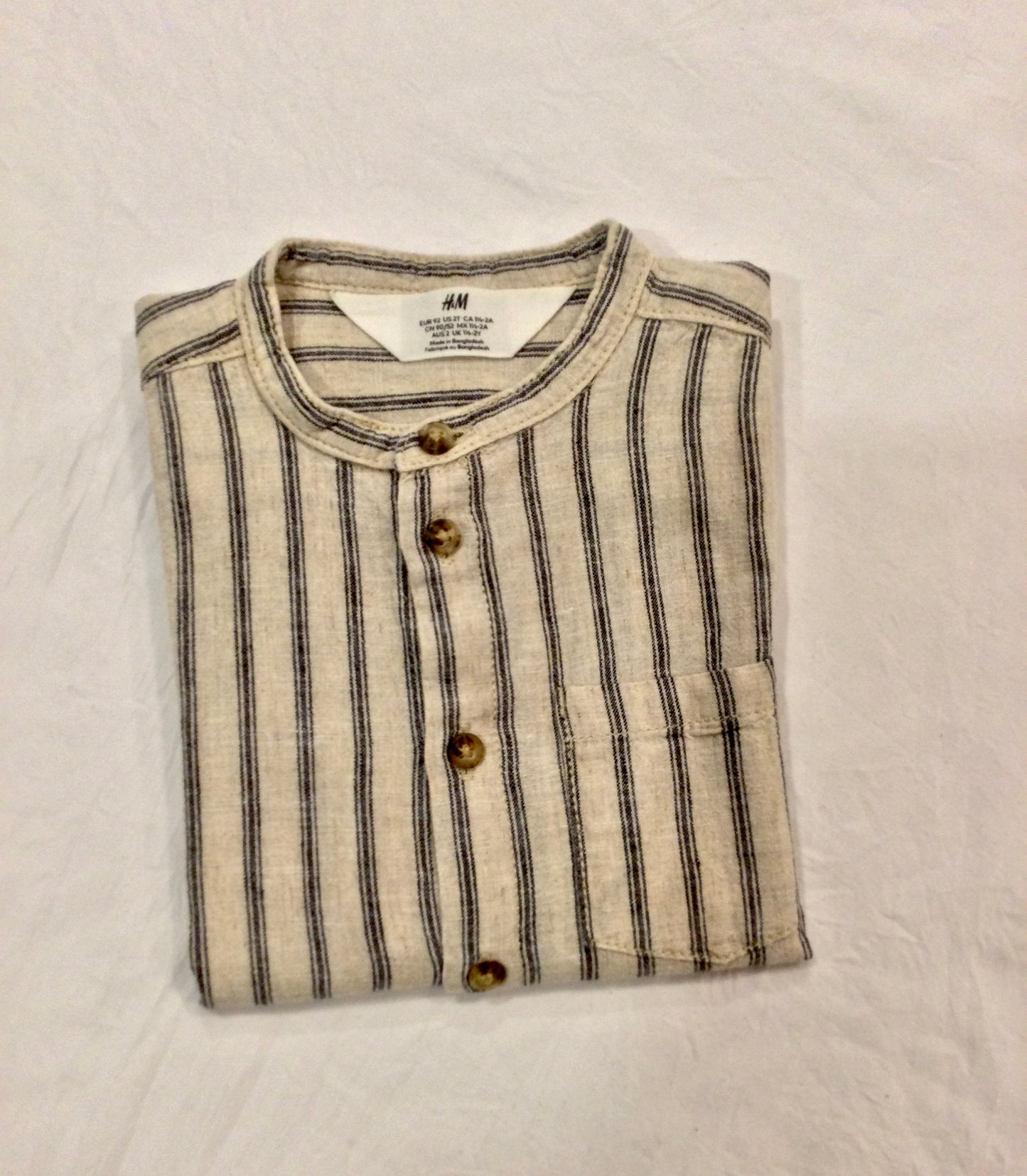 CHEMISE EN COTON À MANCHES COURTES