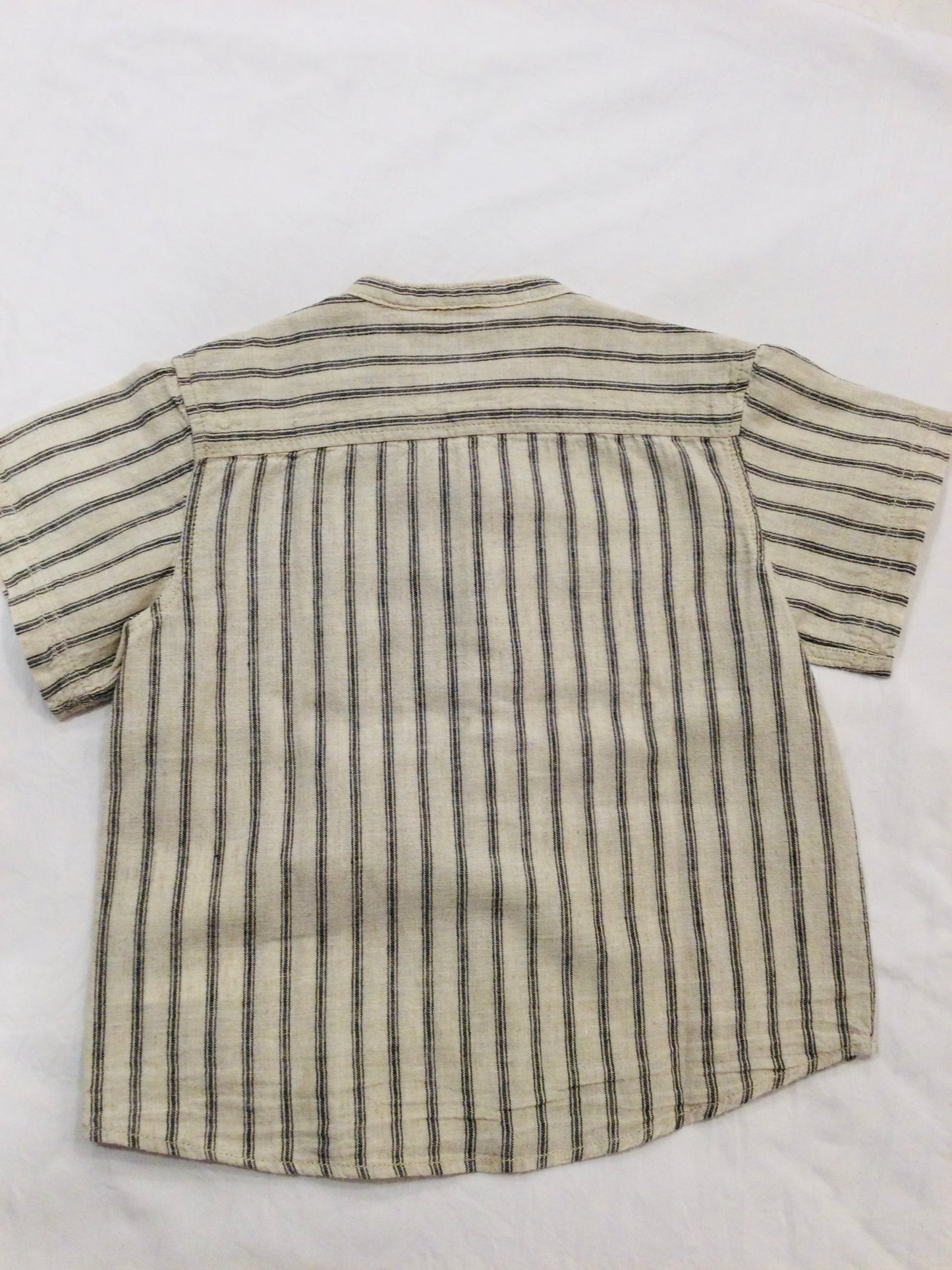 CHEMISE EN COTON À MANCHES COURTES
